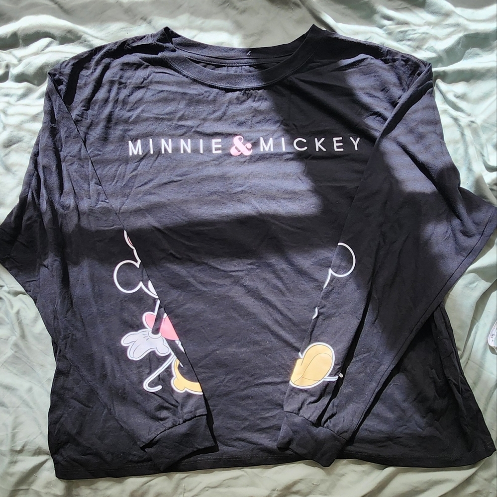 Disney Mickey Mouse Black Shirt